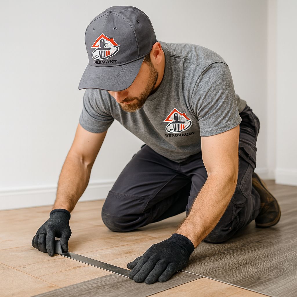 Pose de carrelage et joints réguliers